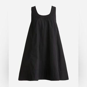 J.Crew Women’s Scoopneck shift dress in cotton poplin *Black*